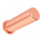 Винт приварной обмеднённый безрезьбовой