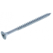 Саморез универсальный с потайной головой частичная резьба цинк белый