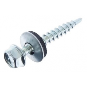 DIN 7504K Саморез по дереву 6-гр. со сверлом + EPDM 4.8х19 цб